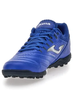 Scarpe blu calcio turf con tomaia traforata Joma Maxima 2404