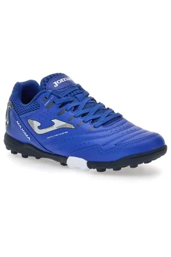 Scarpe blu calcio turf con tomaia traforata Joma Maxima 2404