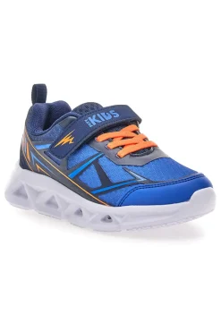 Scarpe blu con luci e strappo Pitt kids 11562