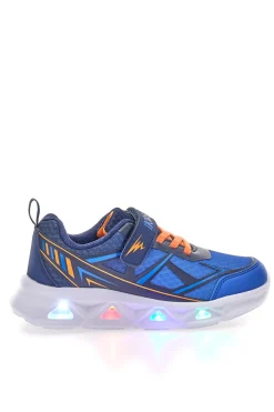 Scarpe blu con luci e strappo Pitt kids 11562