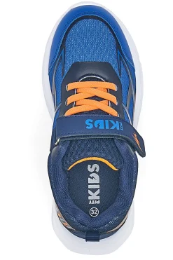 Scarpe blu con luci e strappo Pitt kids 11562