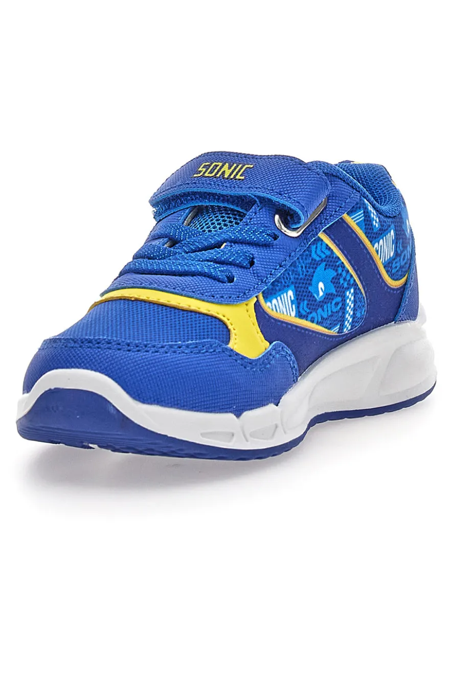 Scarpe blu e gialle con luci e strappo Sonic N9610082T10