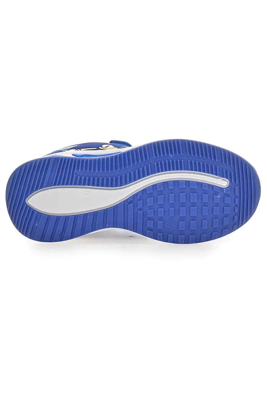 Scarpe blu e gialle con luci e strappo Sonic N9610082T10
