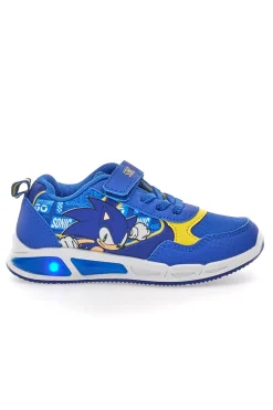 Scarpe blu e gialle con luci e strappo Sonic N9610082T10