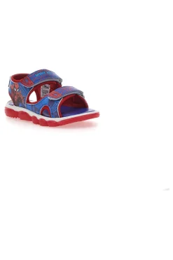 Scarpe blu e rosse con luci e stampa Spider-Man 11SP3N02LE