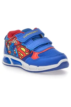 Scarpe blu e rosse con luci e doppio strappo Superman W1030028T