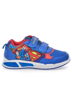 Scarpe blu e rosse con luci e doppio strappo Superman W1030028T