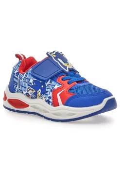 Scarpe blu e rosse con luci e strappo Sonic N9610085T