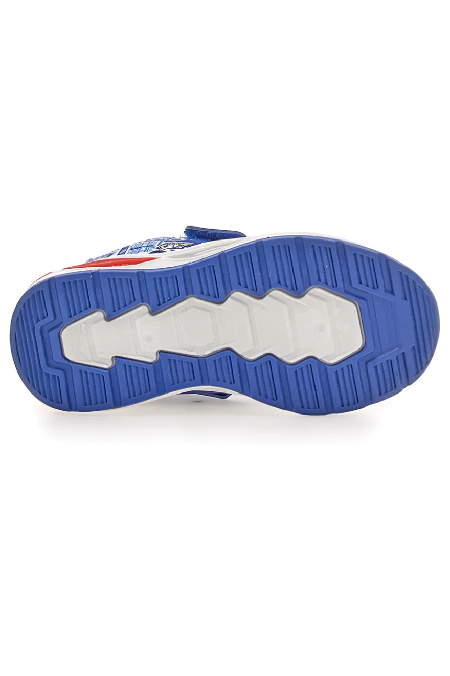 Scarpe blu e rosse con luci e strappo Sonic N9610085T
