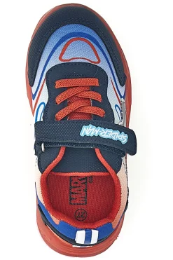 Scarpe blu e rosse con luci e strappo Spiderman R1310639T10