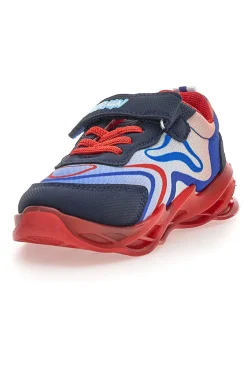 Scarpe blu e rosse con luci e strappo Spiderman R1310639T10