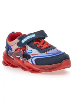 Scarpe blu e rosse con luci e strappo Spiderman R1310639T10