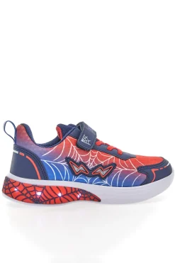 Scarpe blu e rosse con luci e strappo Pitt kids 11570