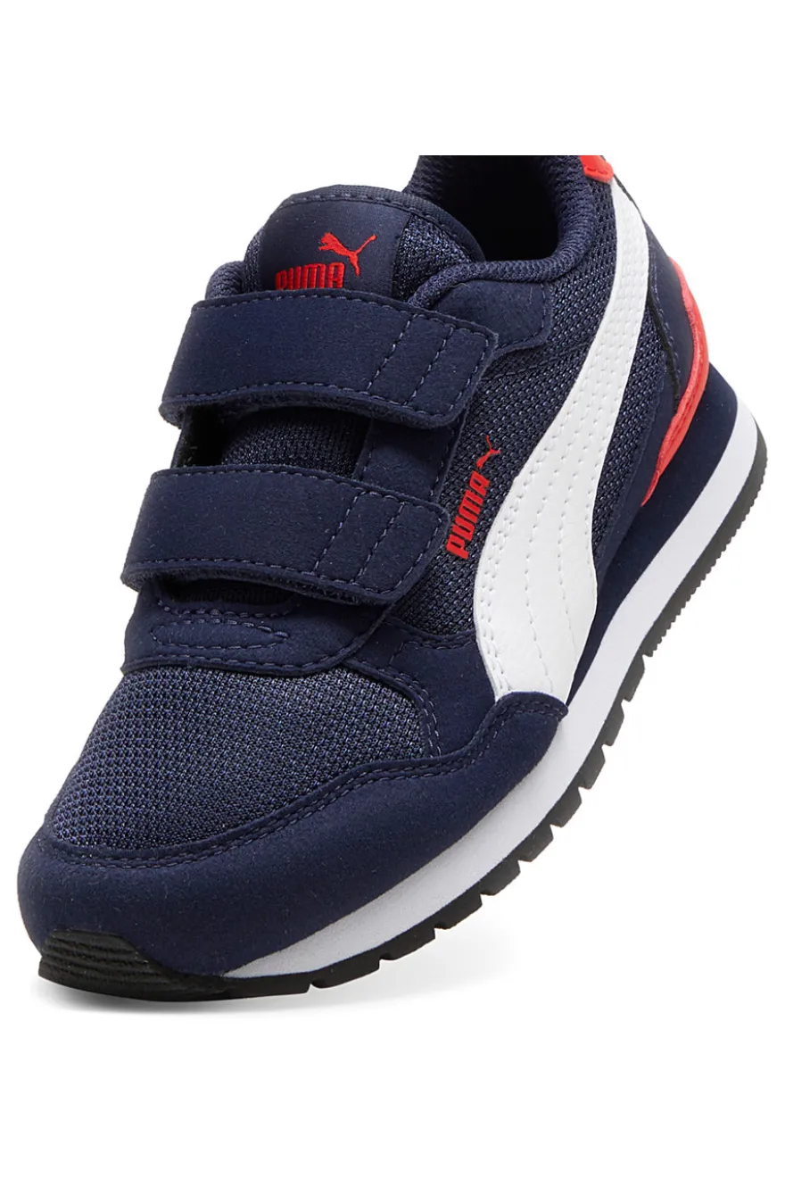 Scarpe blu stile running con strappi Puma ST Runner v4 Mesh V PS