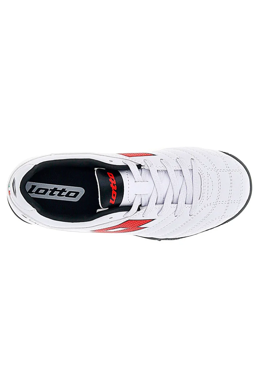 Scarpe calcetto bianche con suola nera Lotto STADIO 705 TF JR