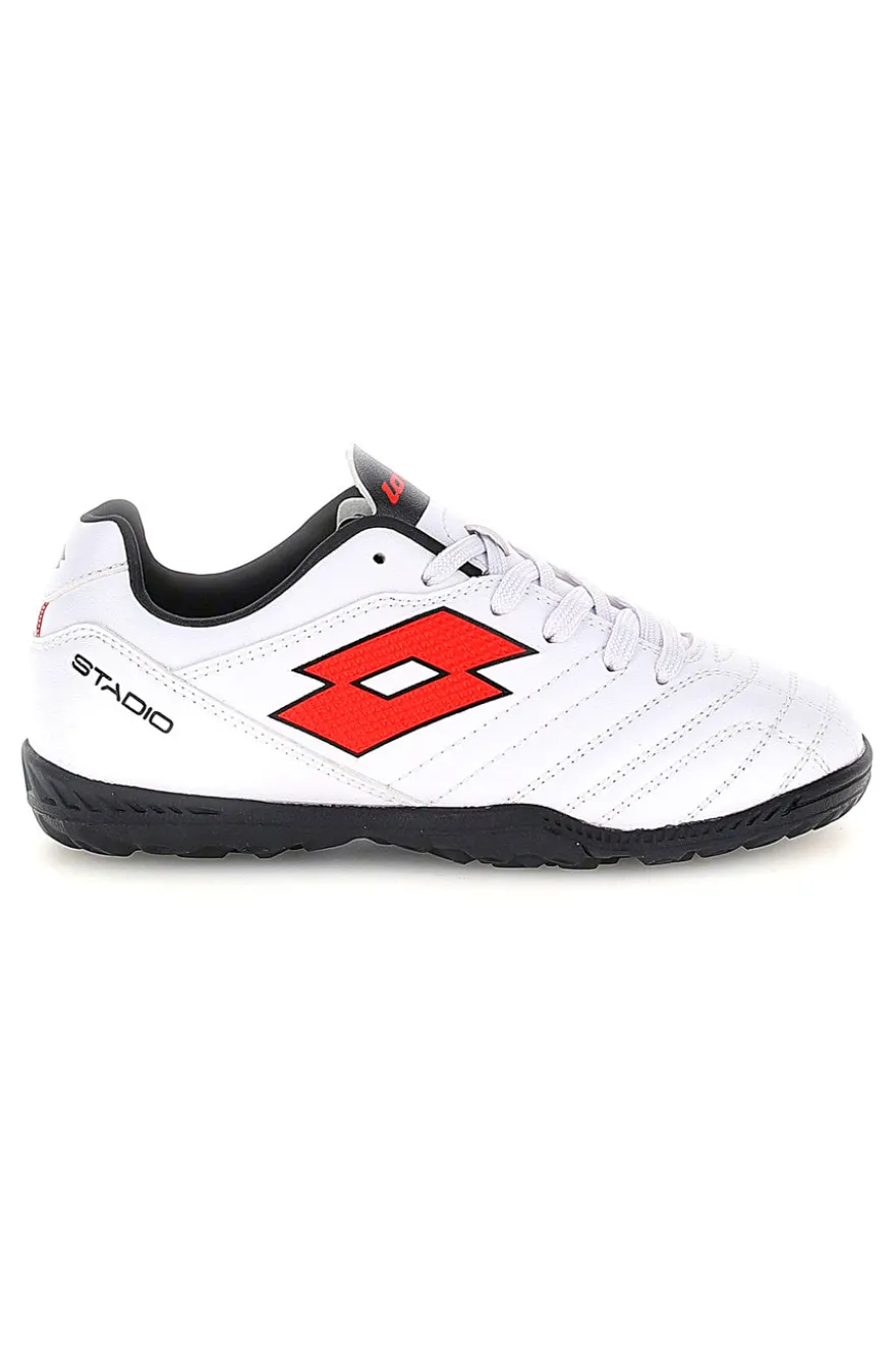 Scarpe calcetto bianche con suola nera Lotto STADIO 705 TF JR