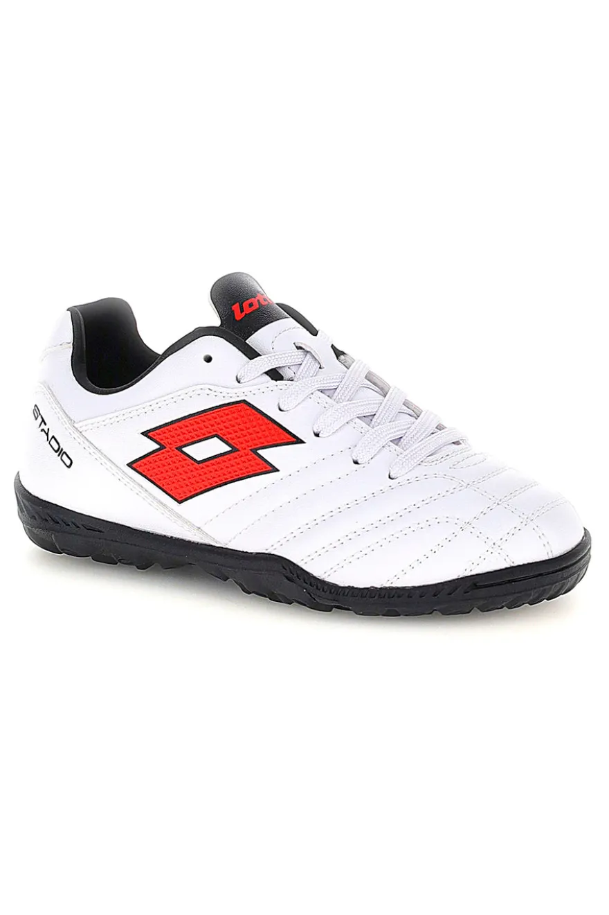 Scarpe calcetto bianche con suola nera Lotto STADIO 705 TF JR