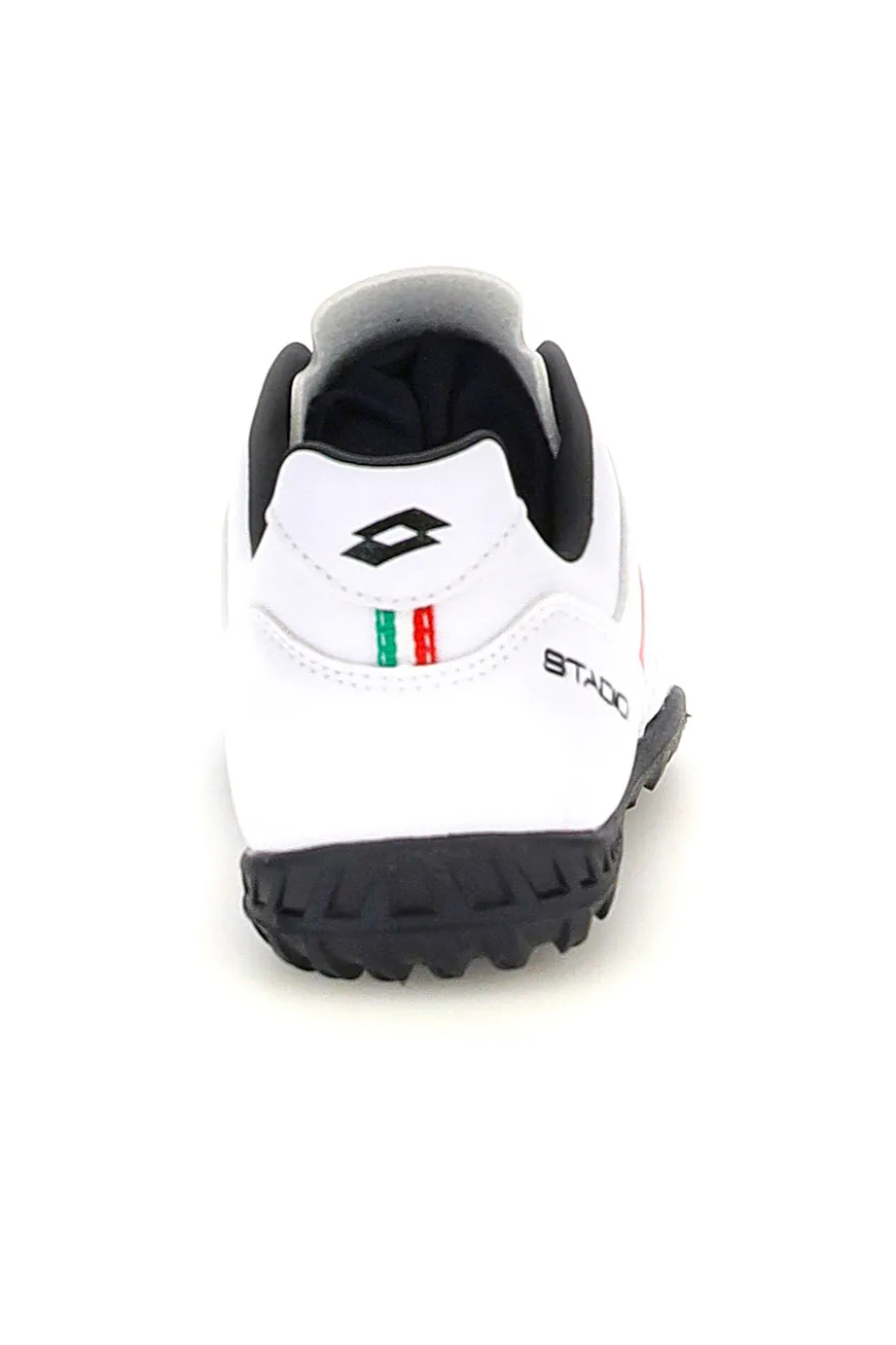 Scarpe calcetto bianche con suola nera Lotto STADIO 705 TF JR