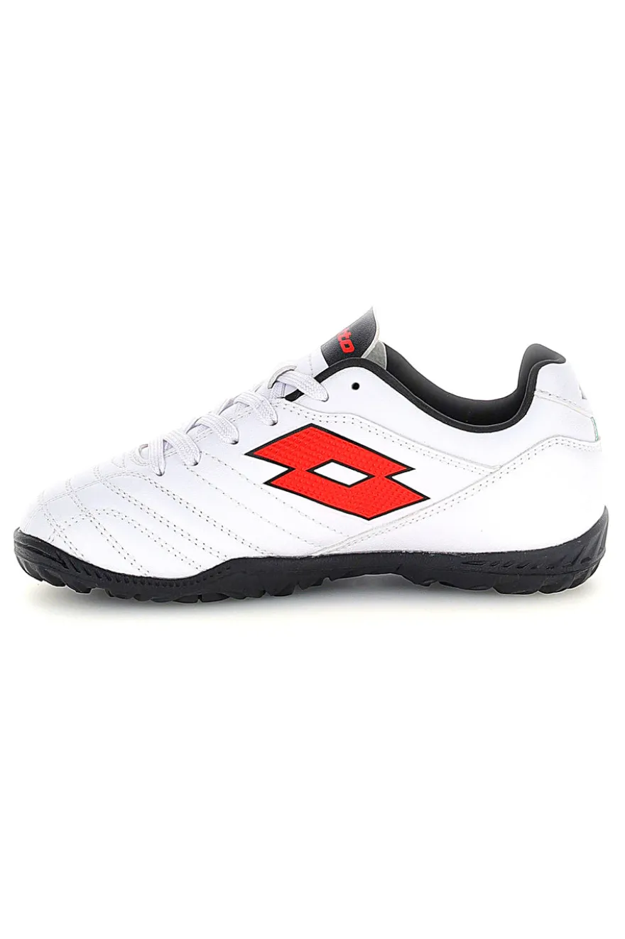Scarpe calcetto bianche con suola nera Lotto STADIO 705 TF JR