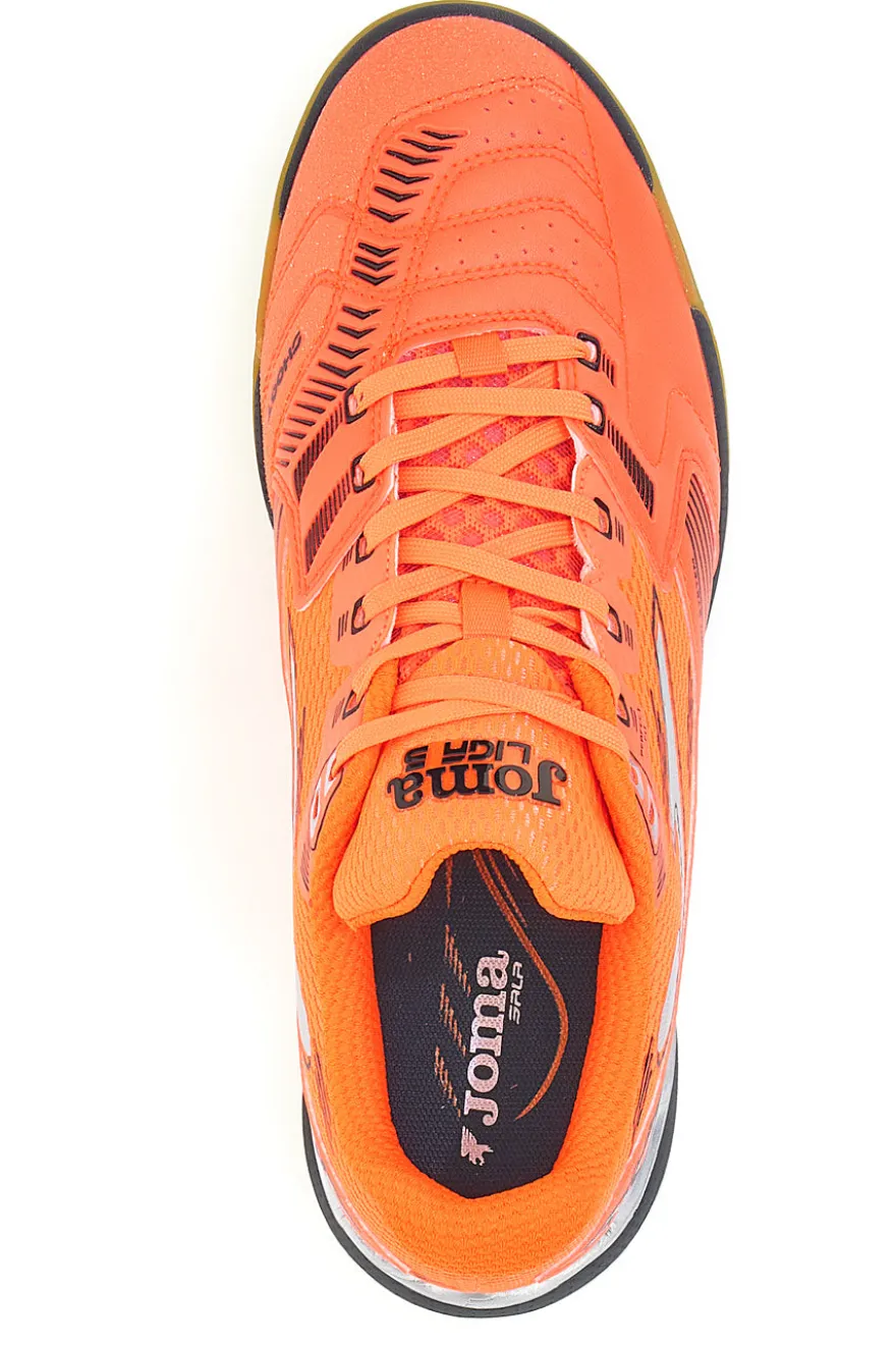Scarpe calcetto indoor arancioni traspiranti Joma Liga 5 2507