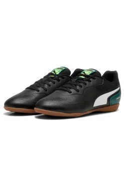 Scarpe calcetto nere con suola indoor Puma Truco III Jr
