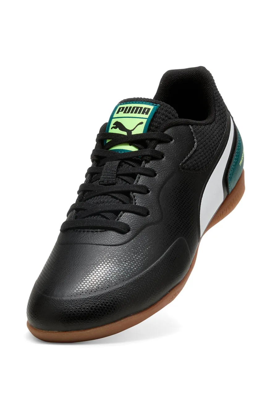 Scarpe calcetto nere con suola indoor Puma Truco III Jr