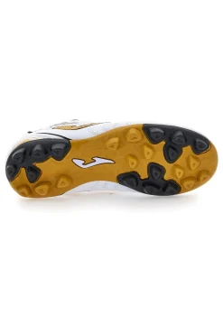 Scarpe calcio bianche con dettagli oro Joma Toledo JR 2502