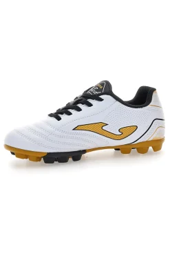 Scarpe calcio bianche con dettagli oro Joma Toledo JR 2502