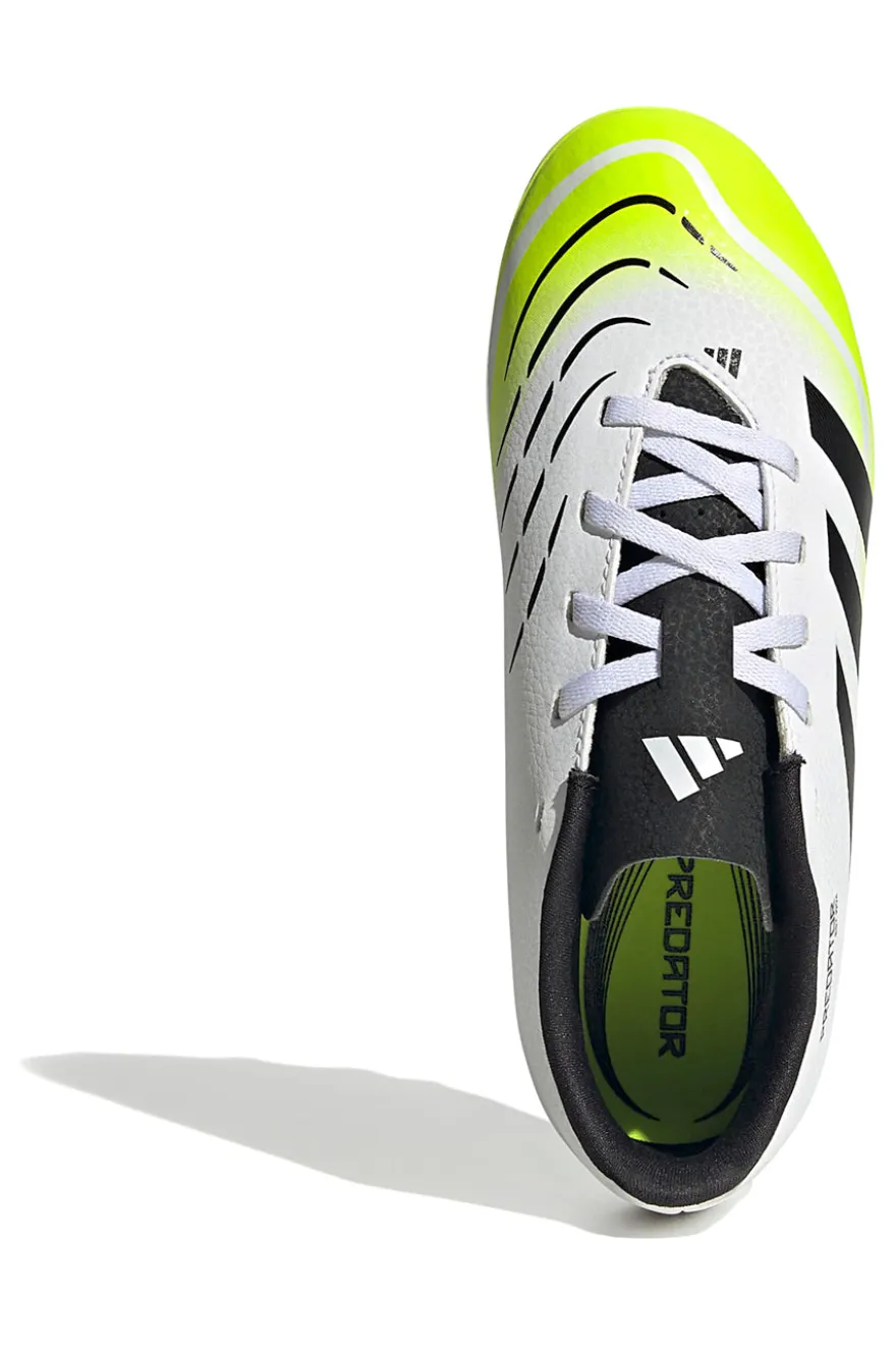 Scarpe calcio bianche e giallo fluo Adidas Predator Club FG/MG J