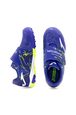 Scarpe calcio blu e gialle per terreno duro JOMA Super Copa Jr 2404