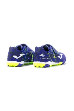 Scarpe calcio blu e gialle per terreno duro JOMA Super Copa Jr 2404