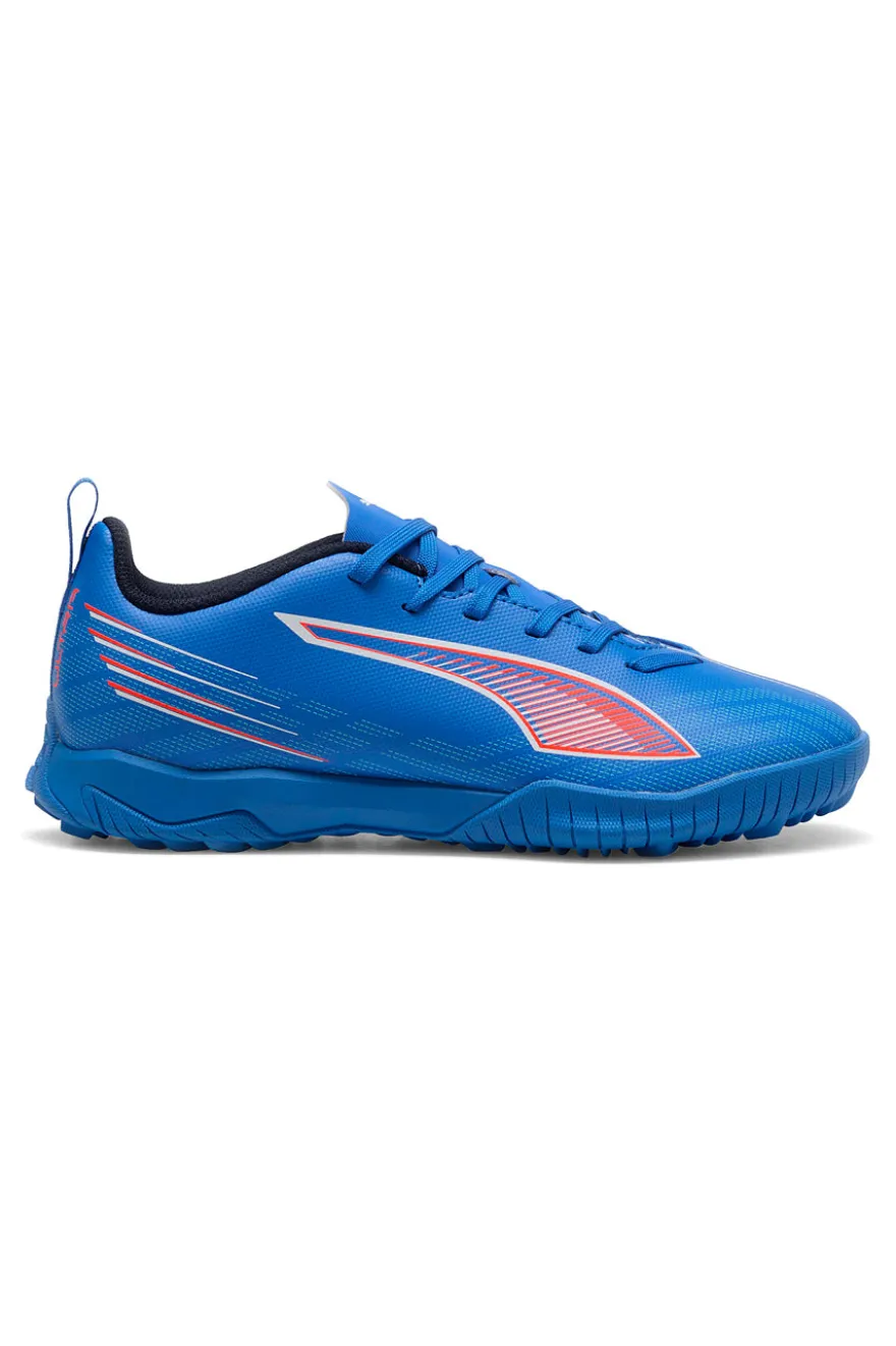 Scarpe calcio blu leggere con grip Puma Ultra 6 Play TT Jr