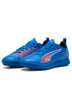 Scarpe calcio blu leggere con grip Puma Ultra 6 Play TT Jr