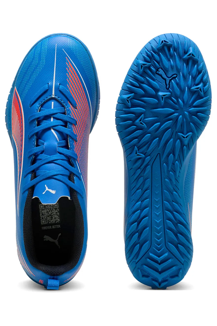 Scarpe calcio blu leggere con grip Puma Ultra 6 Play TT Jr