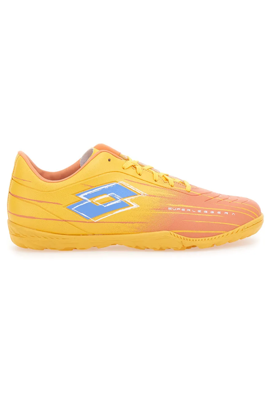 Scarpe calcio gialle arancioni leggere Lotto SOLISTA 700 IX TF