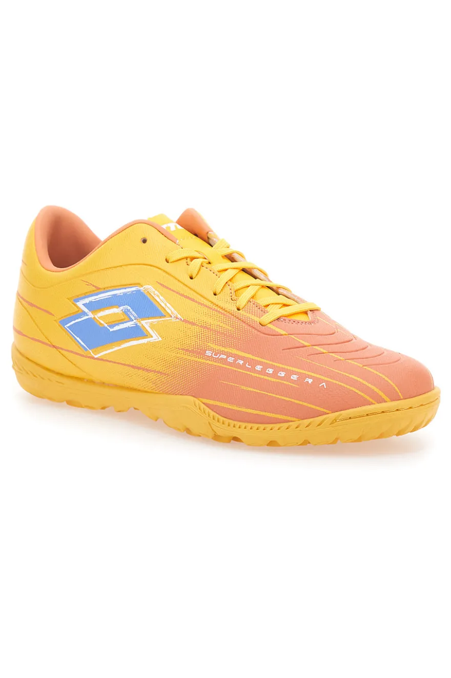 Scarpe calcio gialle arancioni leggere Lotto SOLISTA 700 IX TF