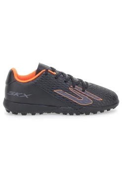 Scarpe calcio nero arancio con suola turf Skechers Jr Youth TF