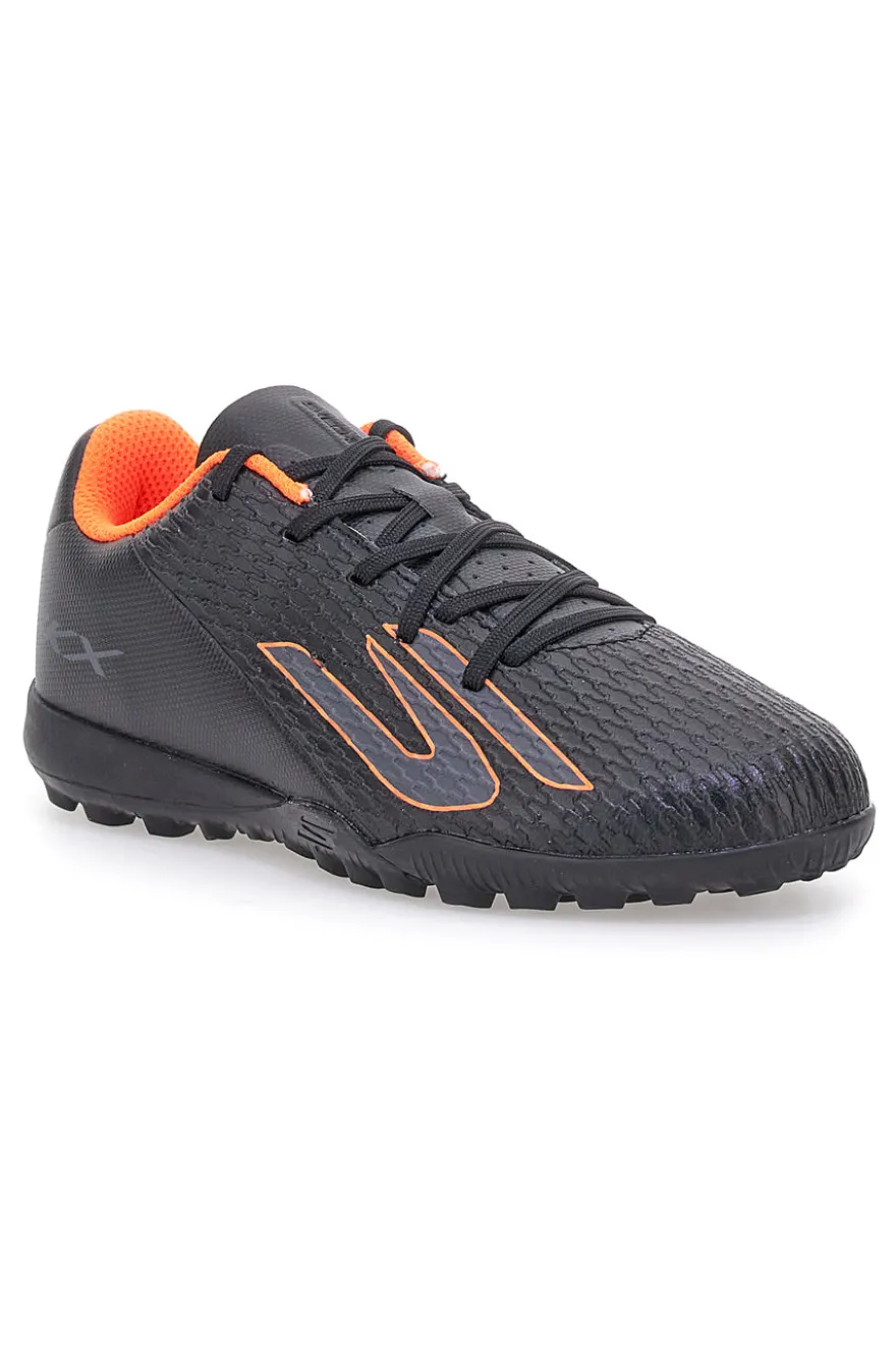 Scarpe calcio nero arancio con suola turf Skechers Jr Youth TF
