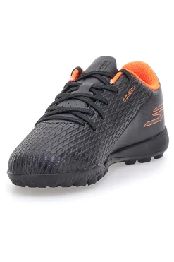 Scarpe calcio nero arancio con suola turf Skechers Jr Youth TF