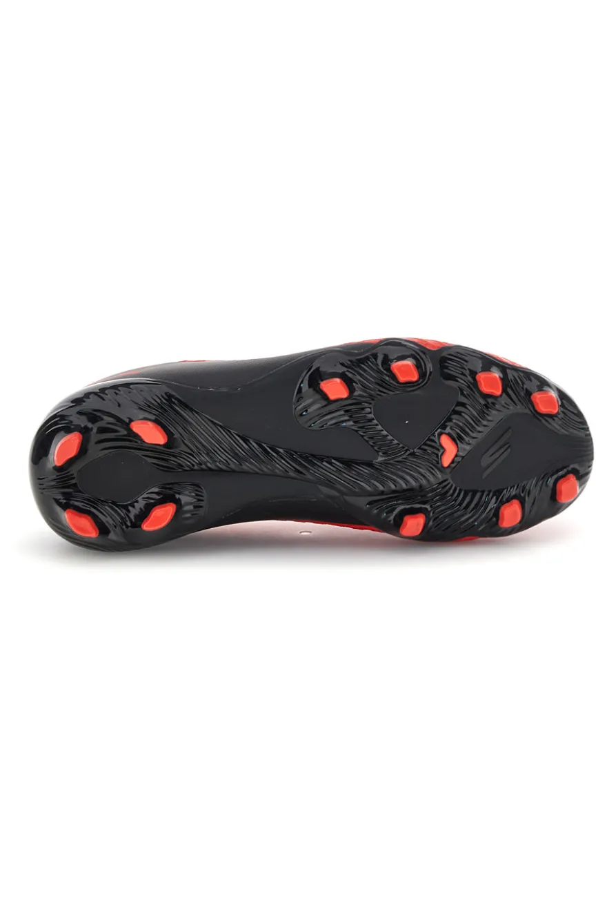 Scarpe calcio rosso con lacci e suola multiterreno Skechers SKX_2 JR Youth MG