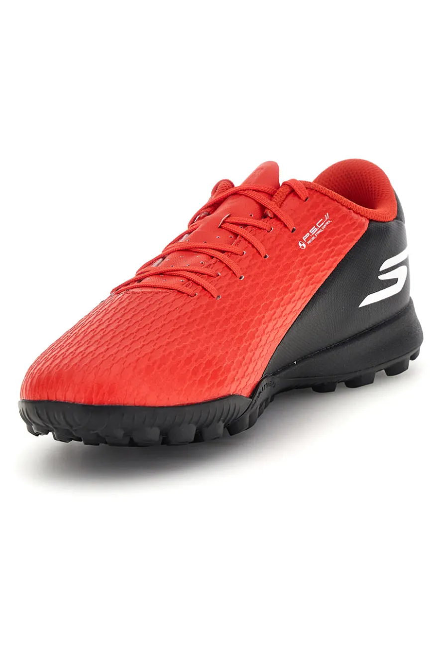 Scarpe calcio rosso con suola turf Skechers SKX_2 JR YOUTH TF