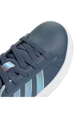 Scarpe casual blu con dettagli iridescenti Adidas Grand Court 2 K
