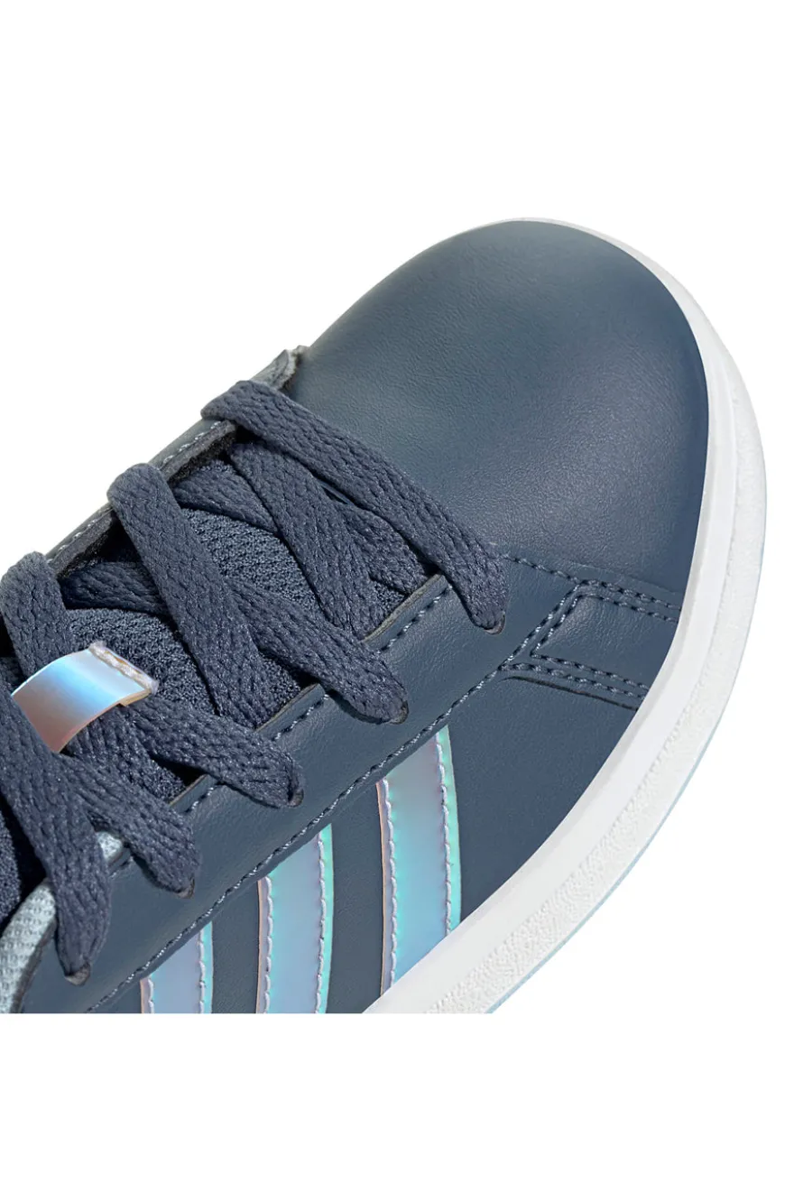 Scarpe casual blu con dettagli iridescenti Adidas Grand Court 2 K