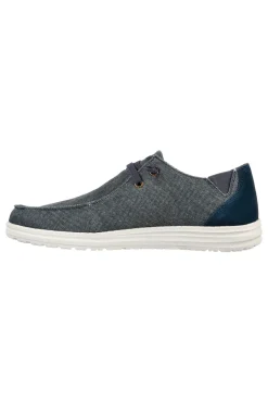 Scarpe casual blu slip on con memory foam Skechers Melson Raymon