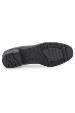 Scarpe comode nere in pelle con tacco basso e memory foam Pittarello 11574