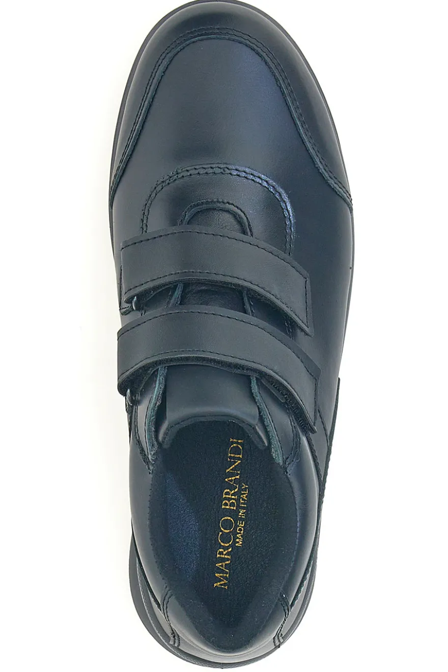 Scarpe con doppio strappo nere in vera pelle Marco Brandi 29
