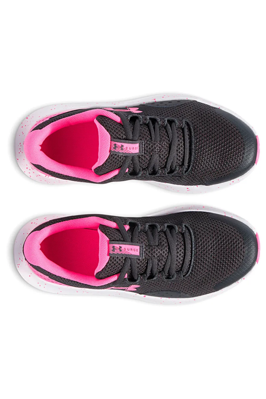 Scarpe da Allenamento con Tomaia in Mesh UNDER ARMOUR Grade School Surge 4 Nere e Rosa