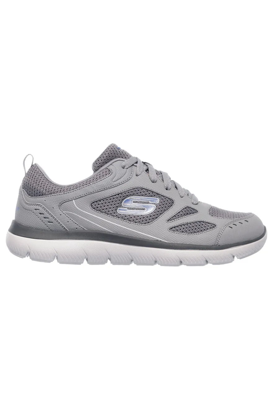 Scarpe da Allenamento Grigio con Tomaia in Pelle Skechers SUMMITS SOUTH RIM