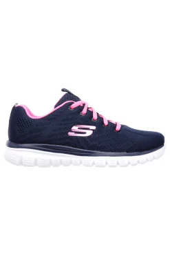 Scarpe da Allenamento Navy con Tomaia in Skech Knit Mesh SKECHERS Graceful - Get Connected