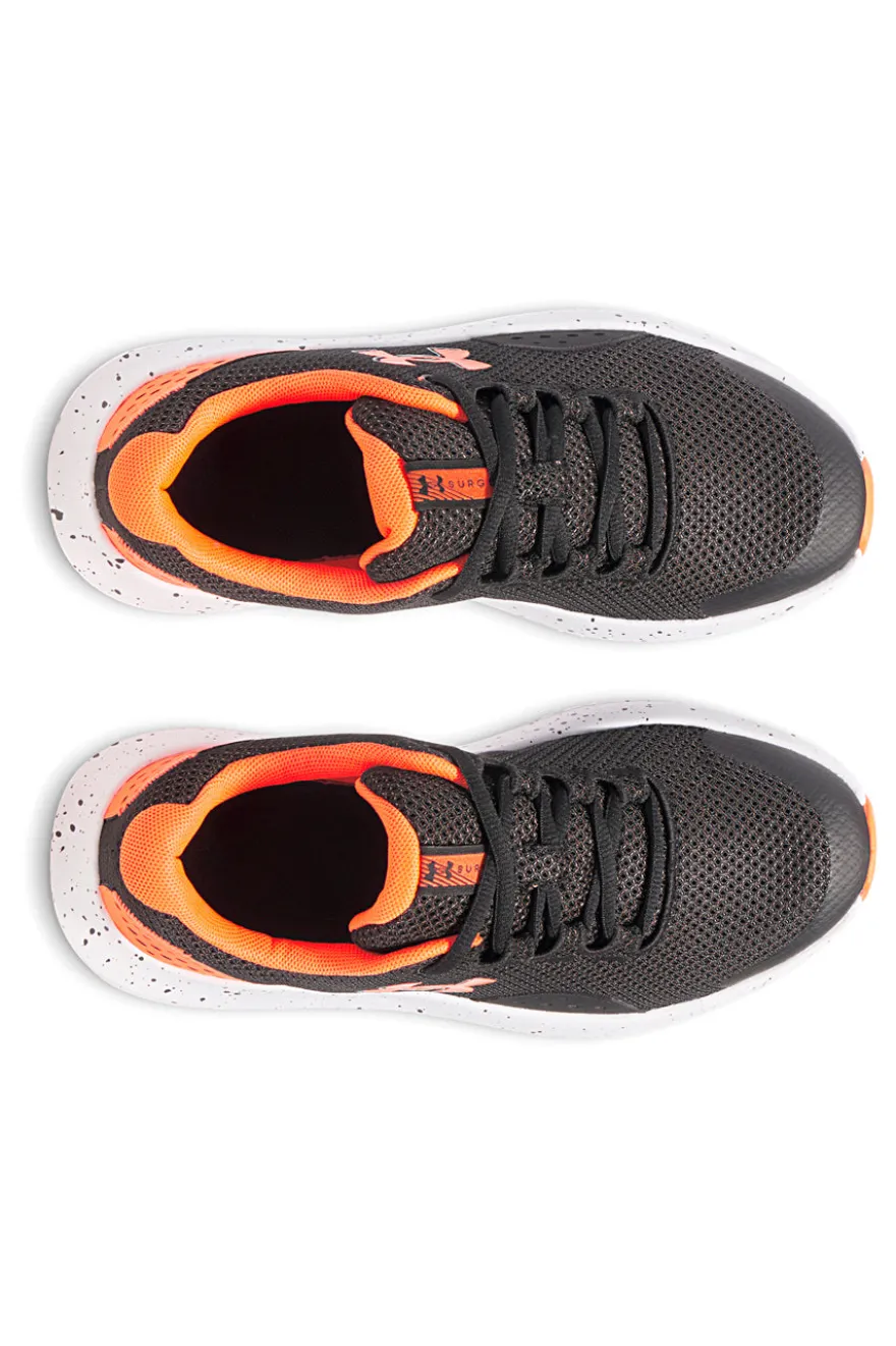 Scarpe da Allenamento Nere e Arancioni UNDER AMOUR Grade School Surge 4